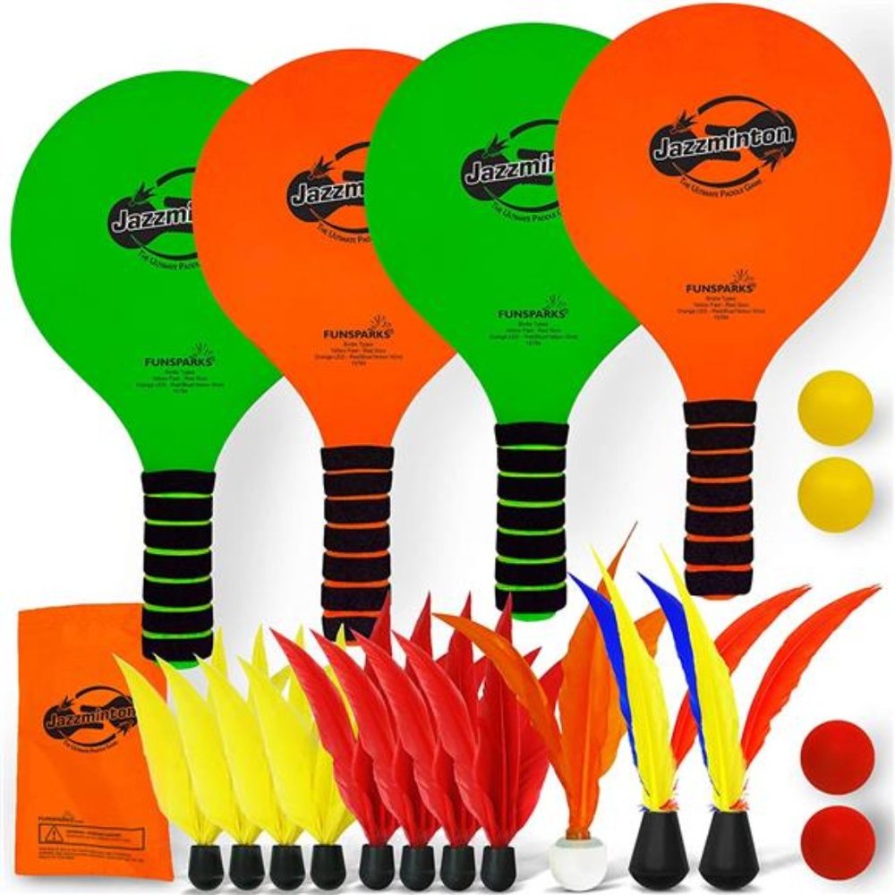 Paddle Game Select Double -4 Paddles 11 Birdies 4 Balls-A Must Have Racquet Game